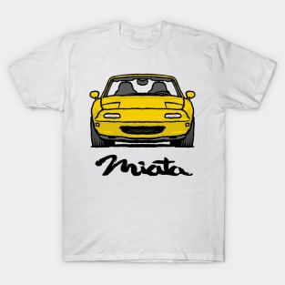 MX5 Miata NA Yellow T-Shirt